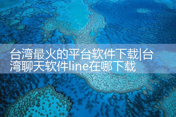 台湾最火的平台软件下载