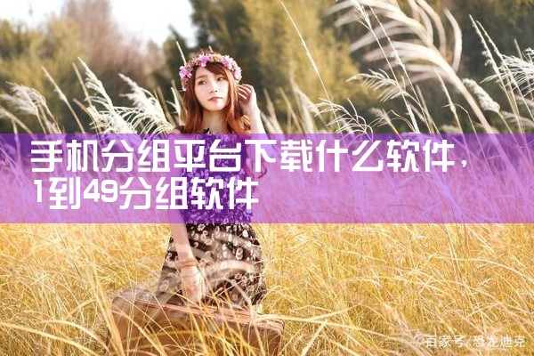 手机分组平台下载什么软件