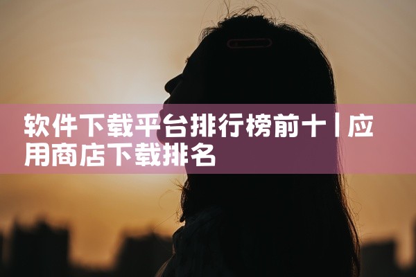 软件下载平台排行榜前十