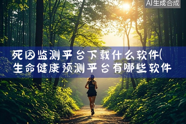 死因监测平台下载什么软件