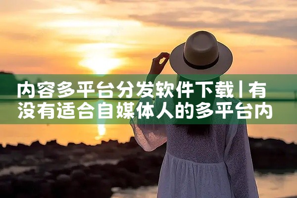 内容多平台分发软件下载
